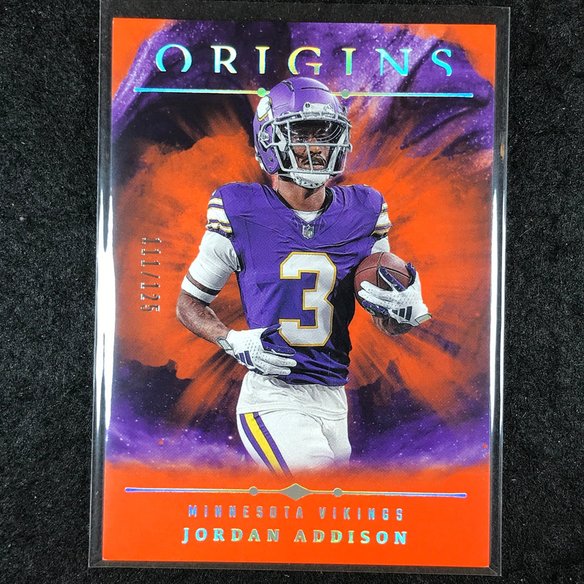 2024 Origins Football JORDAN ADDISON Base Orange 111/125 #72