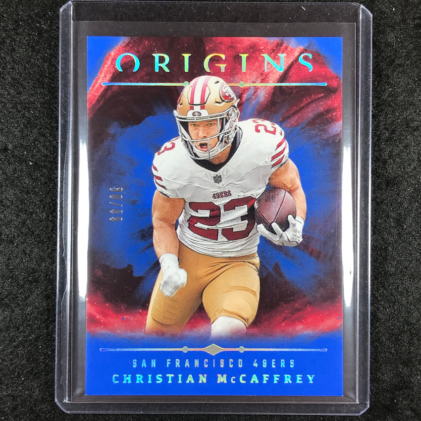 2024 Origins Football CHRISTIAN MCCAFFREY Base Blue 30/99 #99