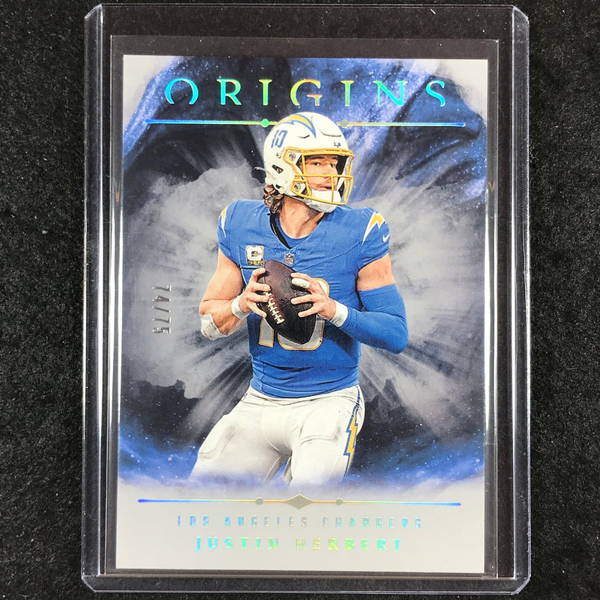 2024 Origins Football JUSTIN HERBERT Base Silver 74/75 #75