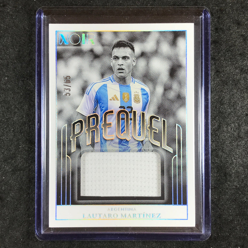 2024-25 Noir Soccer LAUTARO MARTINEZ Prequel Materials Jersey Relic 53/65