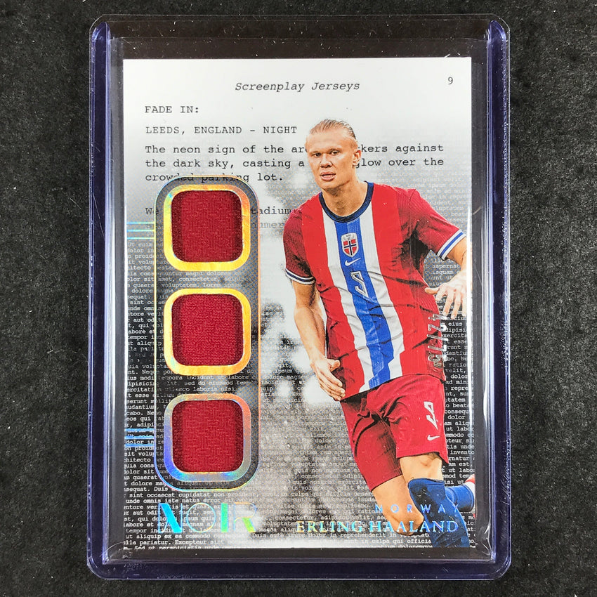 2024-25 Noir Soccer ERLING HAALAND Screenplay Jerseys Relic 42/75