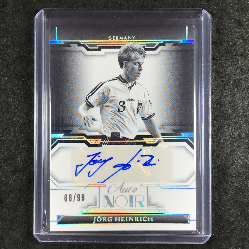 2024-25 Noir Soccer JORG HEINRICH Auto Noir Black and White 8/99