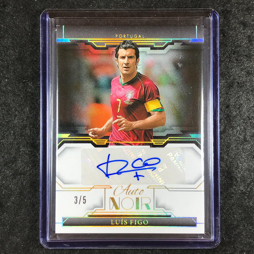 2024-25 Noir Soccer LUIS FIGO Auto Noir Color Gold 3/5