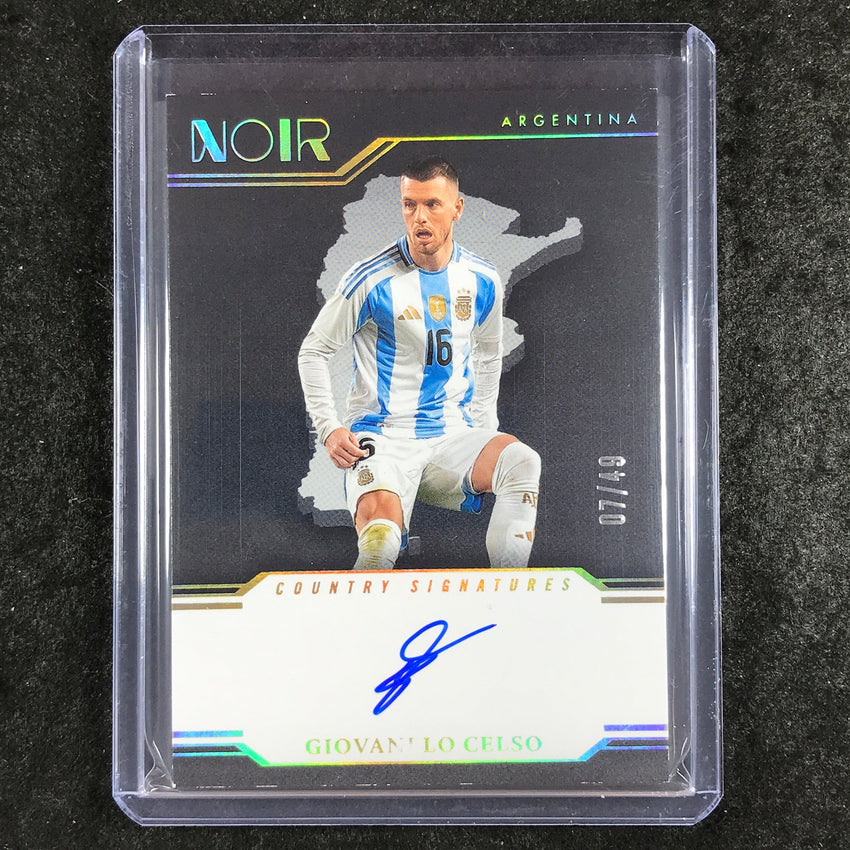2024-25 Noir Soccer GIOVANI LO CELSO Country Signatures Auto Gold 7/49