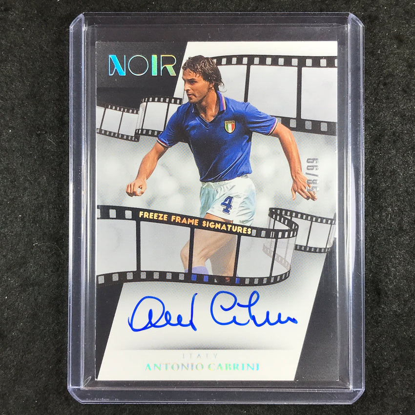 2024-25 Noir Soccer ANTONIO CABRINI Freeze Frame Signatures Auto 58/99