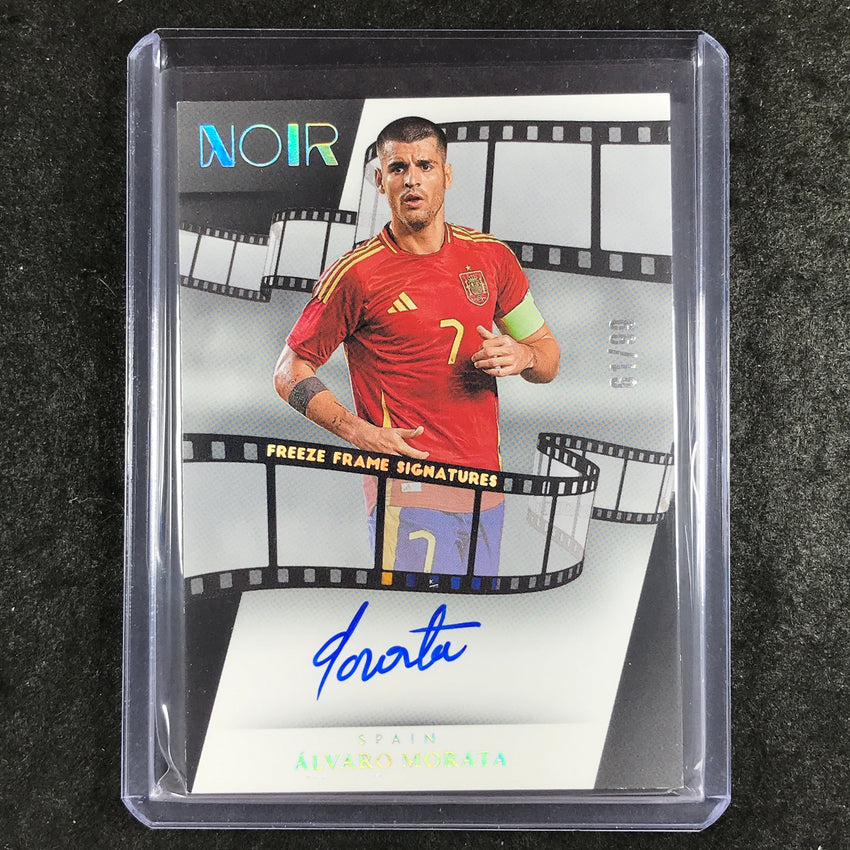 2024-25 Noir Soccer ALVARO MORATA Freeze Frame Signatures Auto 61/99