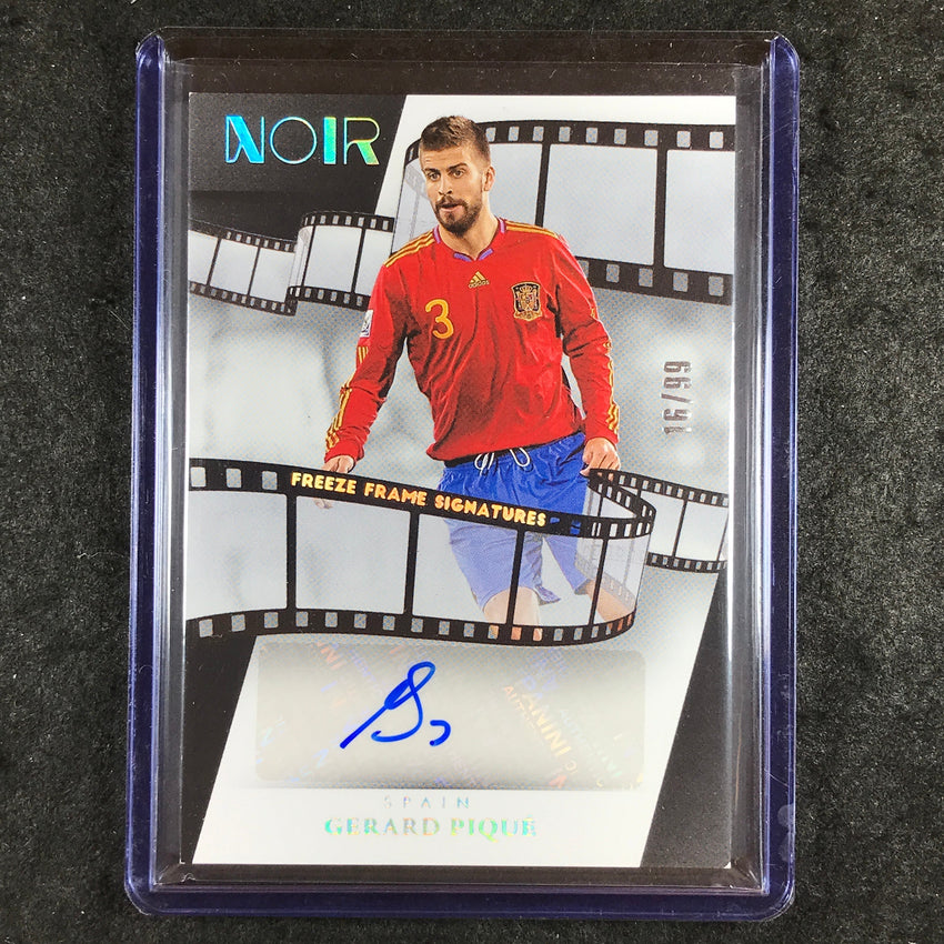 2024-25 Noir Soccer GERARD PIQUE Freeze Frame Signatures Auto 16/99