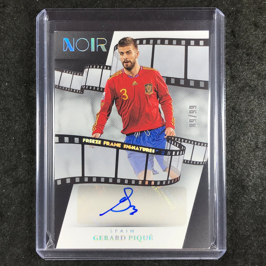 2024-25 Noir Soccer GERARD PIQUE Freeze Frame Signatures Auto 89/99