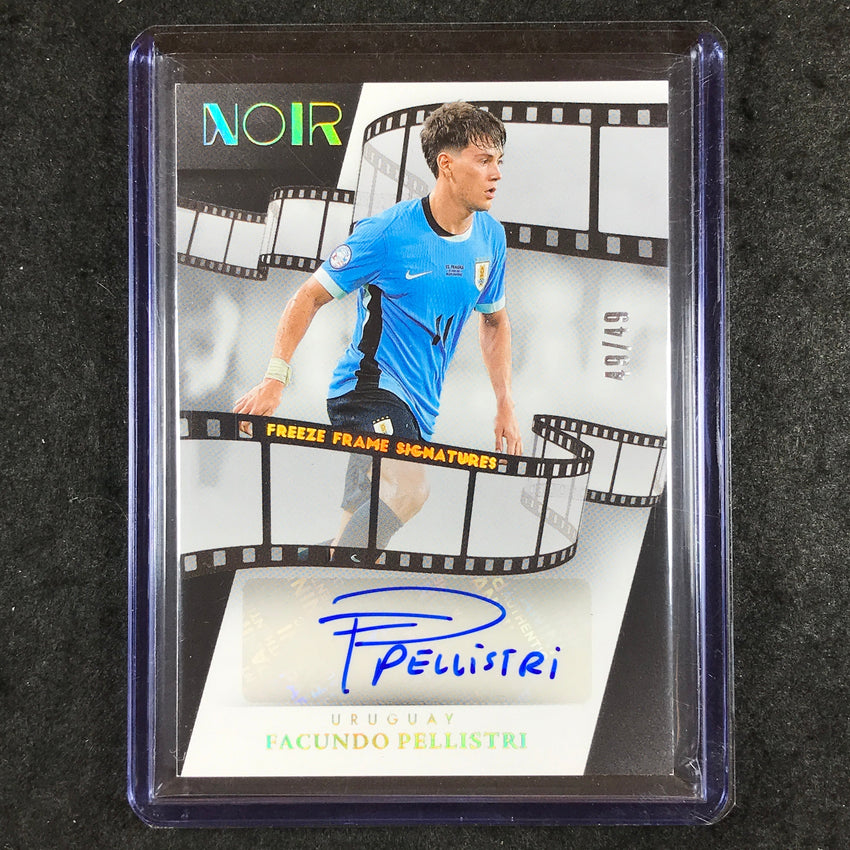 2024-25 Noir Soccer FACUNDO PELLISTRI Freeze Frame Signatures Auto Gold 49/49