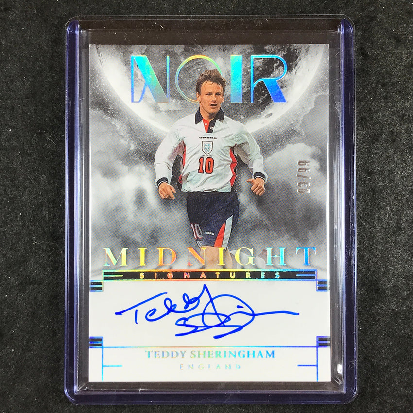 2024-25 Noir Soccer TEDDY SHERINGHAM Midnight Signatures Auto 3/99
