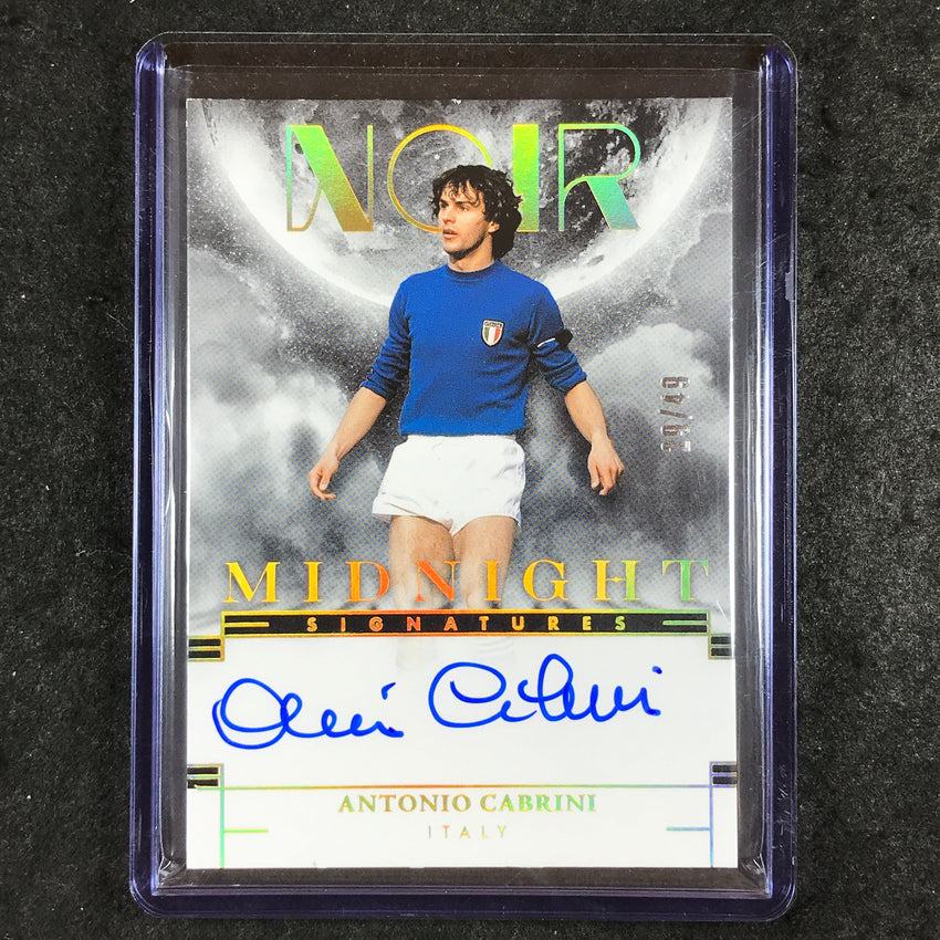 2024-25 Noir Soccer ANTONIO CABRINI Midnight Signatures Auto Gold 29/49