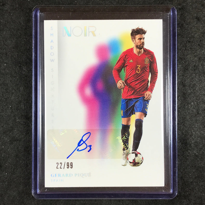 2024-25 Noir Soccer GERARD PIQUE Shadow Signatures Auto 22/99