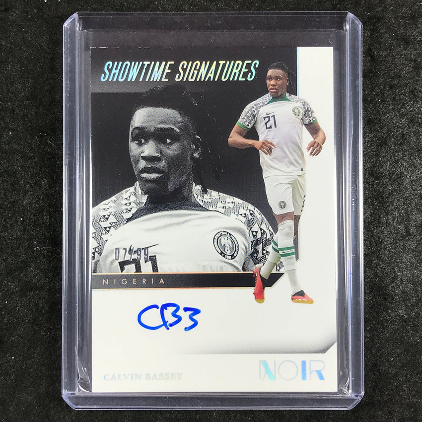 2024-25 Noir Soccer CALVIN BASSEY Showtime Signatures Auto 7/99