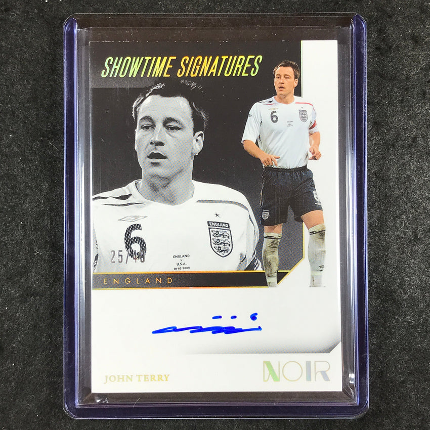 2024-25 Noir Soccer JOHN TERRY Showtime Signatures Auto Gold 25/49