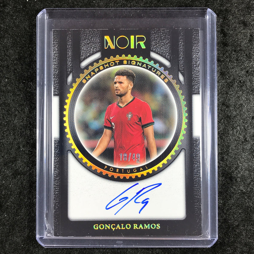 2024-25 Noir Soccer GONCALO RAMOS Snapshot Signatures Auto Gold 18/49