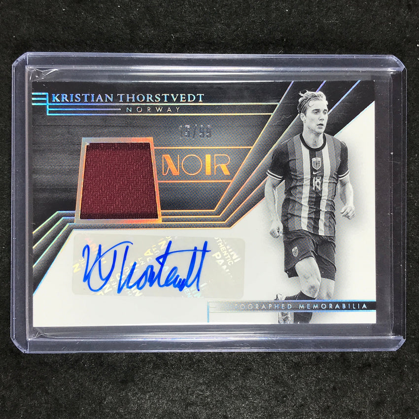 2024-25 Noir Soccer KRISTIAN THORSTVEDT Auto Memorabilia Black and White 15/99