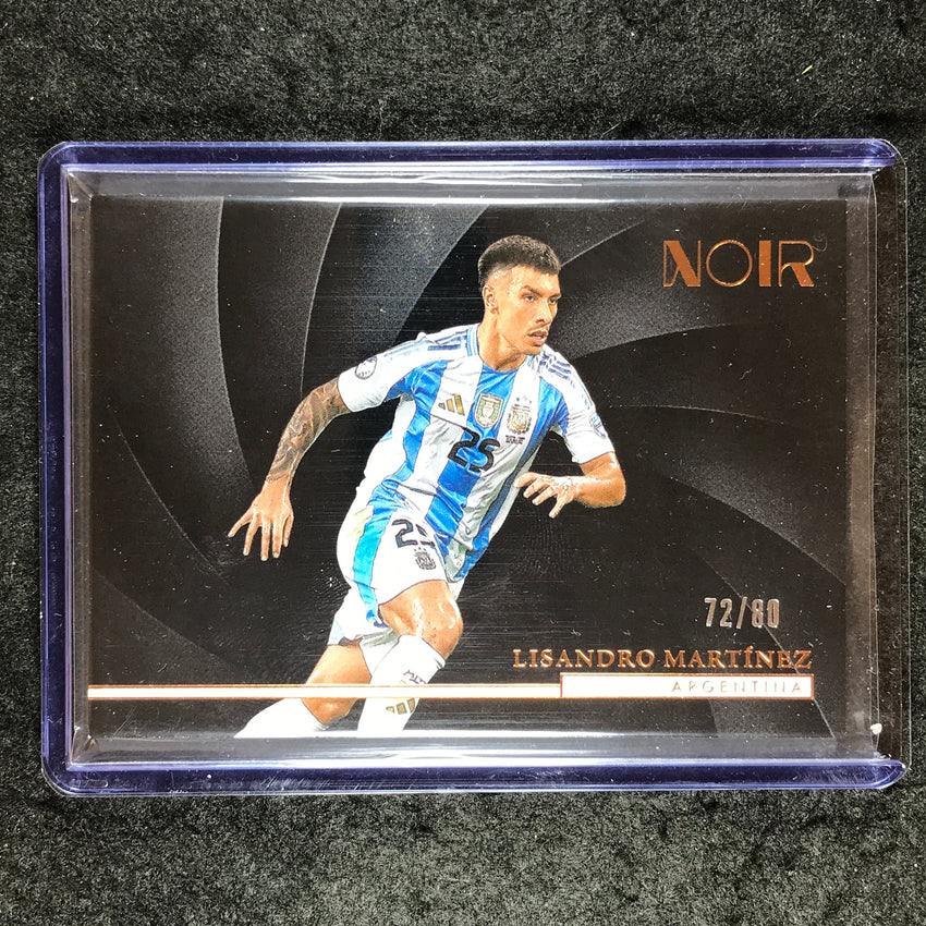 2024-25 Noir Soccer LISANDRO MARTINEZ Horizontal Base Bronze 72/80 #151