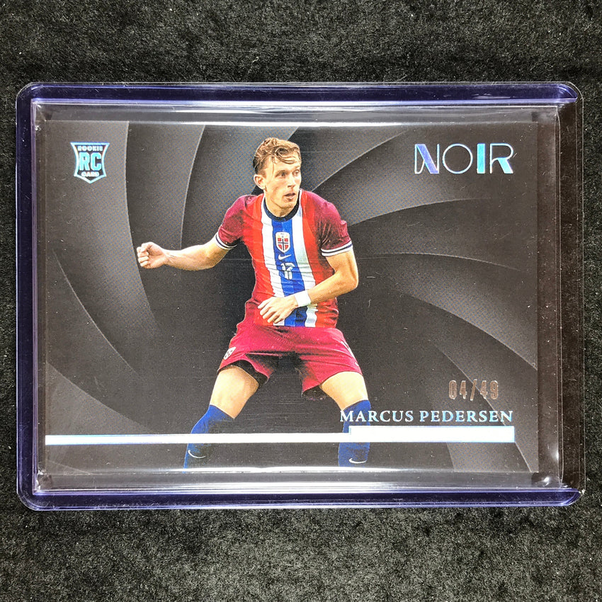 2024-25 Noir Soccer MARCUS PEDERSEN Rookie Horizontal Base Holo Silver 4/49 #107