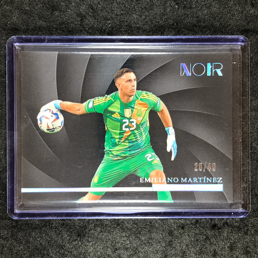 2024-25 Noir Soccer EMILIANO MARTINEZ Horizontal Base Holo Silver 20/49 #146