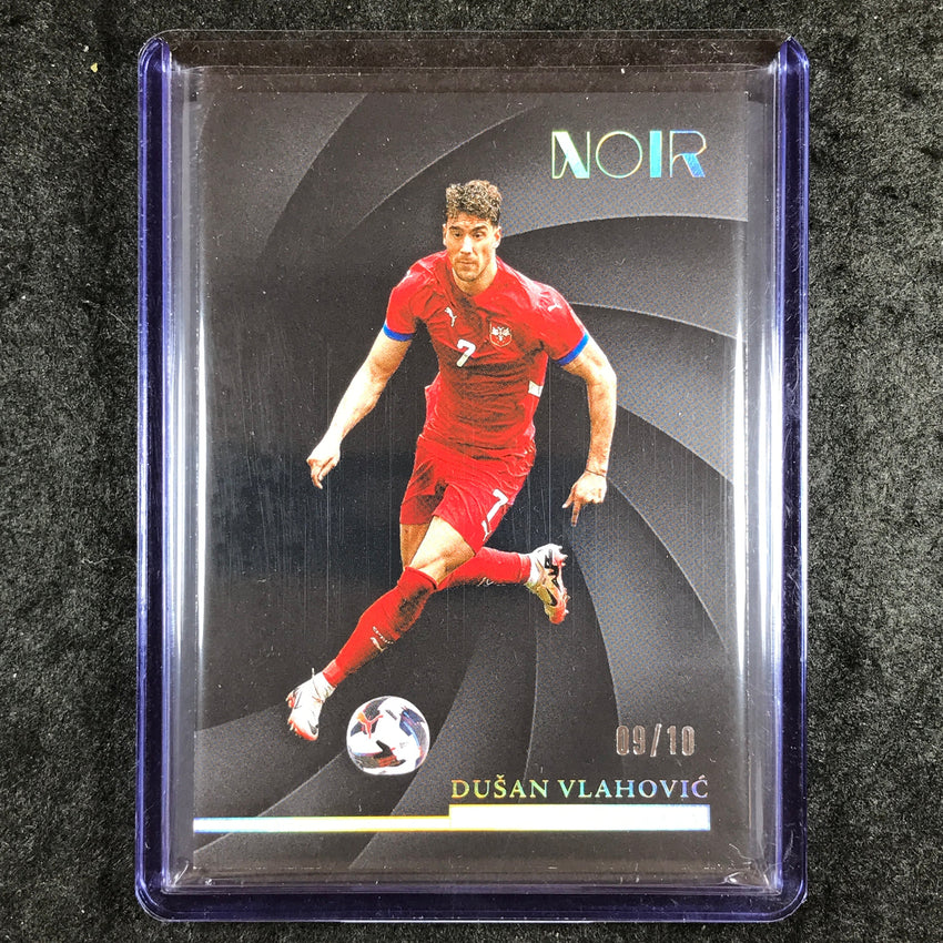 2024-25 Noir Soccer DUSAN VLAHOVIC Vertical Base Holo Gold 9/10 #43