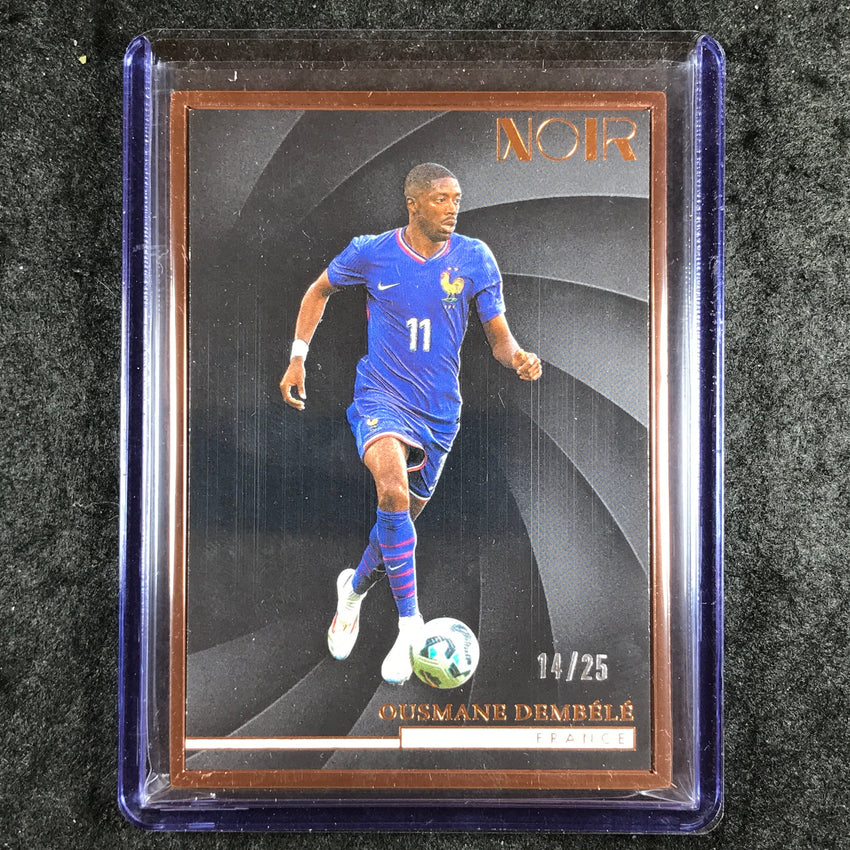 2024-25 Noir Soccer OUSMANE DEMBELE Vertical Bronze Frame 14/25 #58