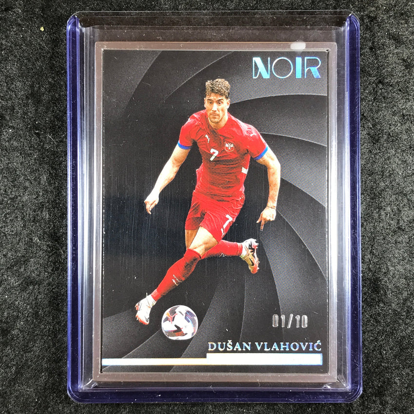 2024-25 Noir Soccer DUSAN VLAHOVIC Vertical Silver Frame 1/10 #43