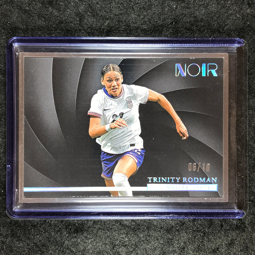2024-25 Noir Soccer TRINITY RODMAN Horizontal Silver Frame 6/10 #141