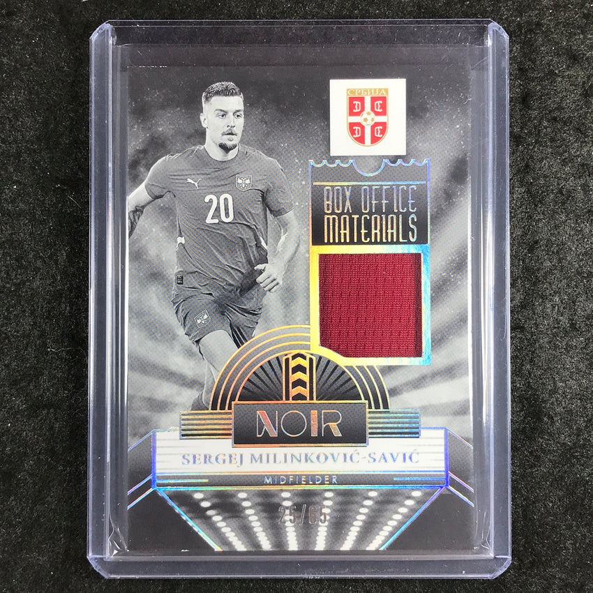 2024-25 Noir Soccer SERGEJ MILINKOVIC-SAVIC Box Office Materials Jersey 25/65