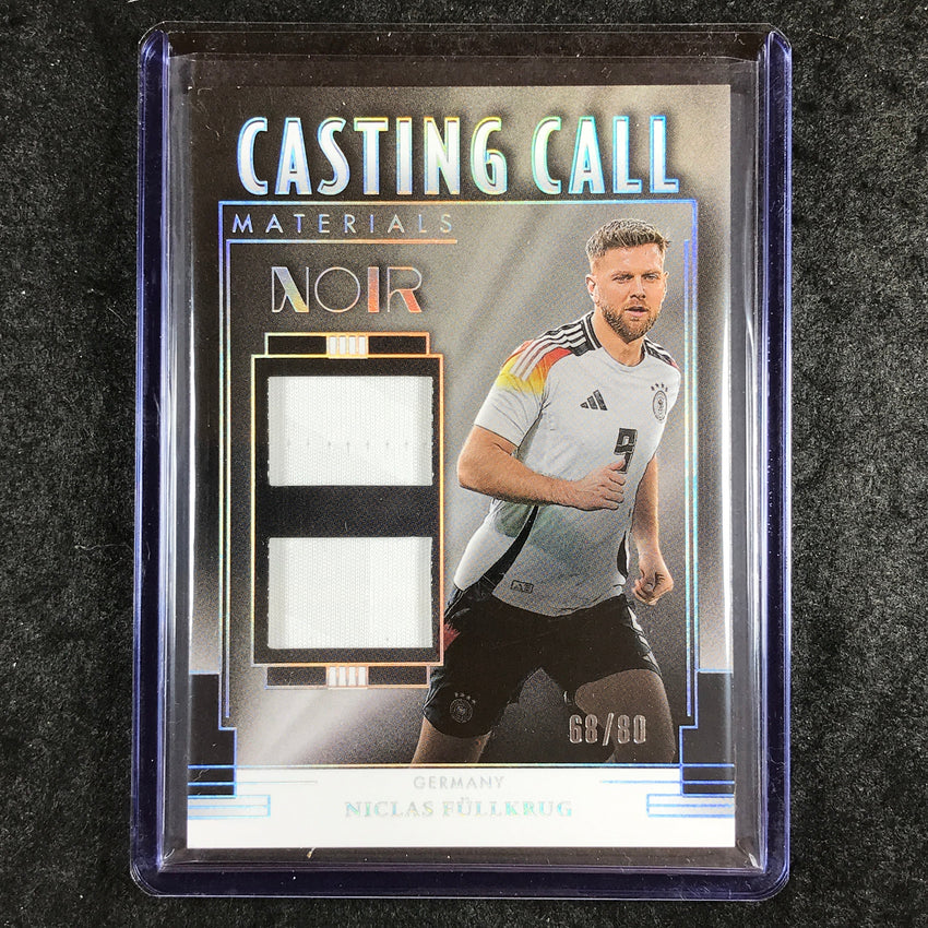 2024-25 Noir Soccer NICLAS FULLKRUG Casting Call Materials Jersey Relic 68/80