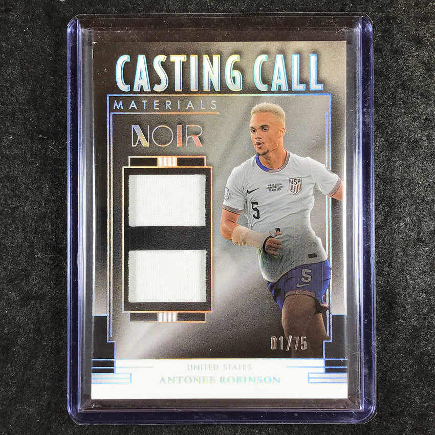 2024-25 Noir Soccer ANTONEE ROBINSON Casting Call Materials Jersey Relic 1/75