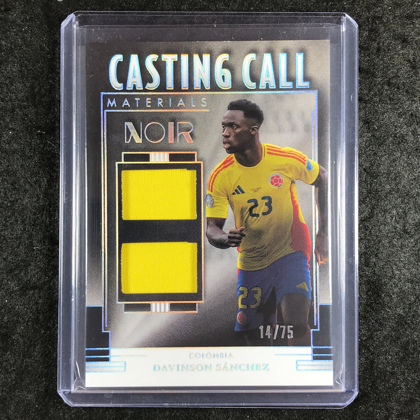 2024-25 Noir Soccer DAVINSON SANCHEZ Casting Call Materials Jersey Relic 14/75