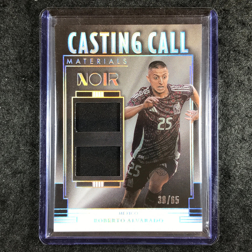 2024-25 Noir Soccer ROBERTO ALVARADO Casting Call Materials Jersey Relic 38/65