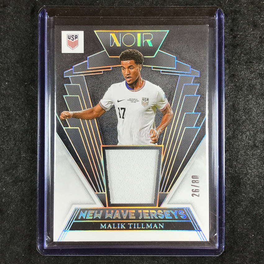 2024-25 Noir Soccer MALIK TILLMAN New Wave Jerseys Relic 26/80