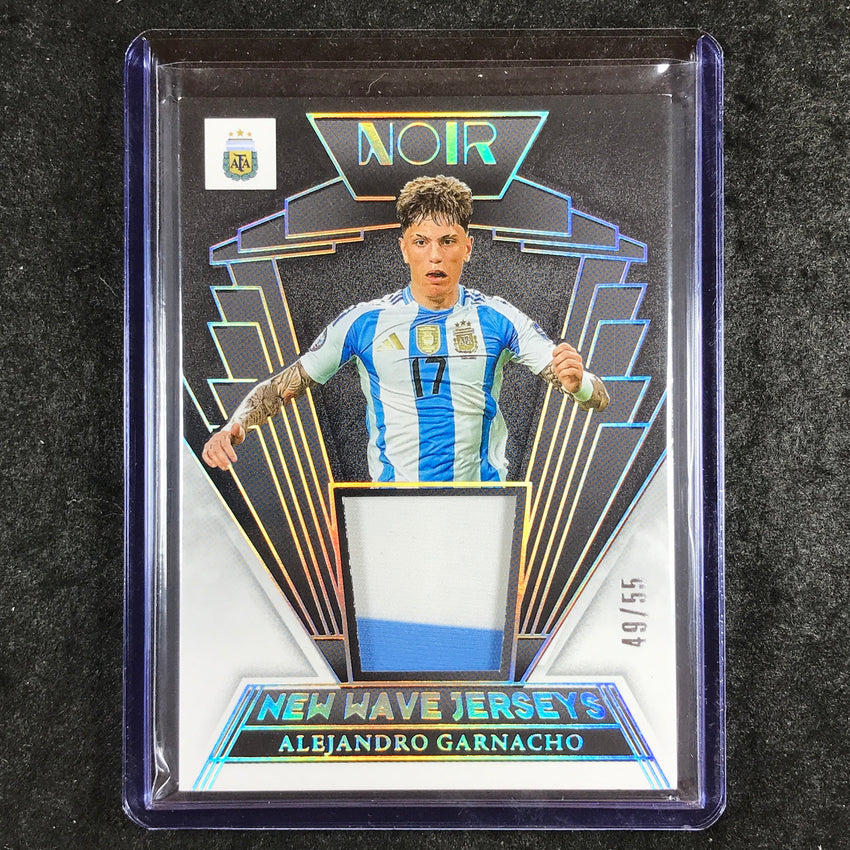 2024-25 Noir Soccer ALEJANDRO GARNACHO New Wave Jerseys Relic 49/55