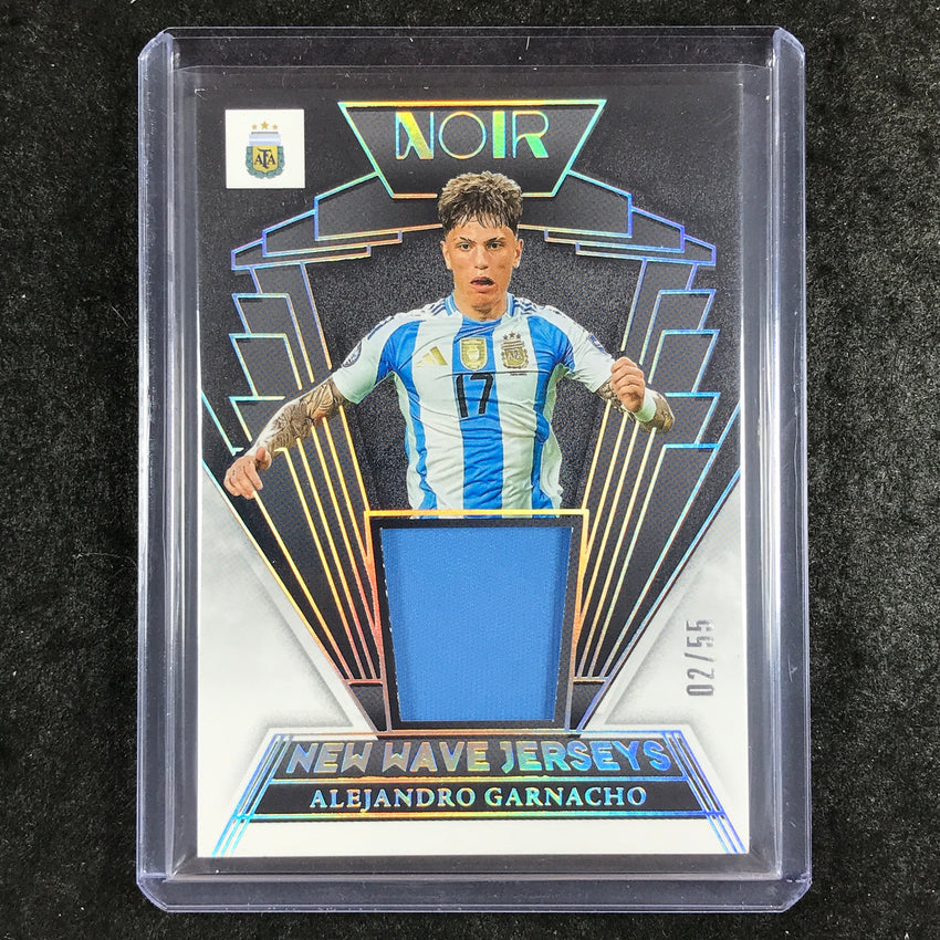 2024-25 Noir Soccer ALEJANDRO GARNACHO New Wave Jerseys Relic 2/55