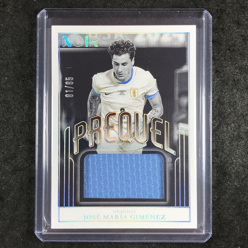 2024-25 Noir Soccer JOSE MARIA GIMENEZ Prequel Materials Jersey Relic 81/85
