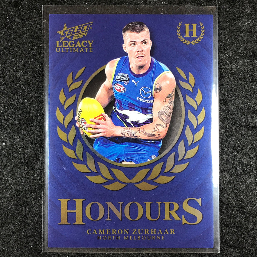 2024 Select AFL Legacy Ultimate CAMERON ZURHAAR Honours 206/255 #132