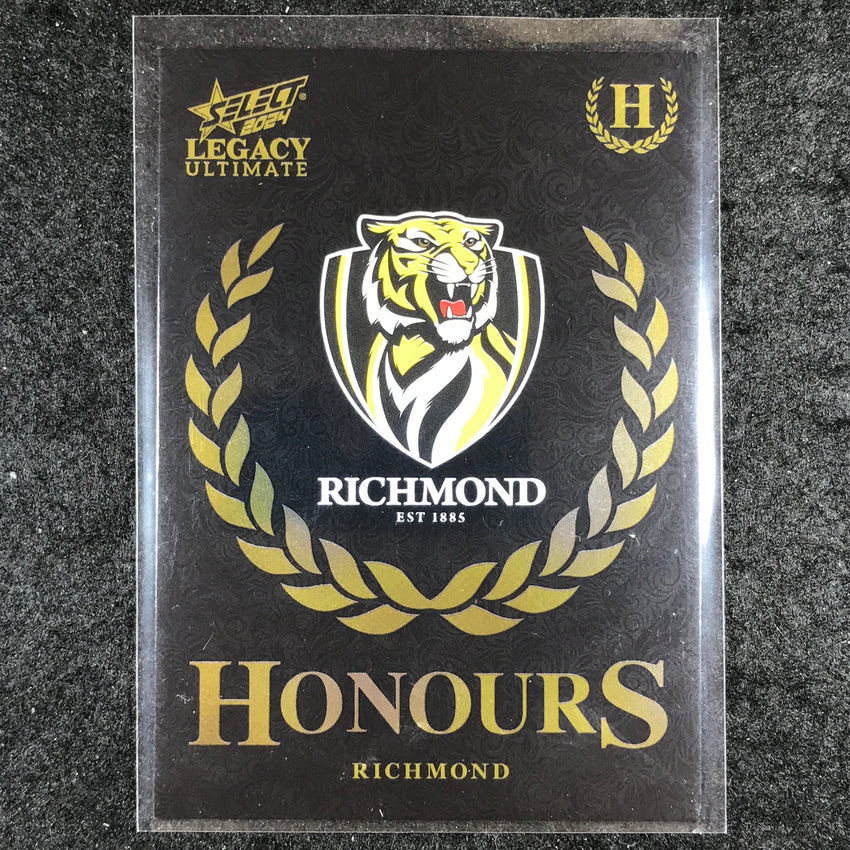 2024 Select AFL Legacy Ultimate RICHMOND LOGO Honours 76/255 #144