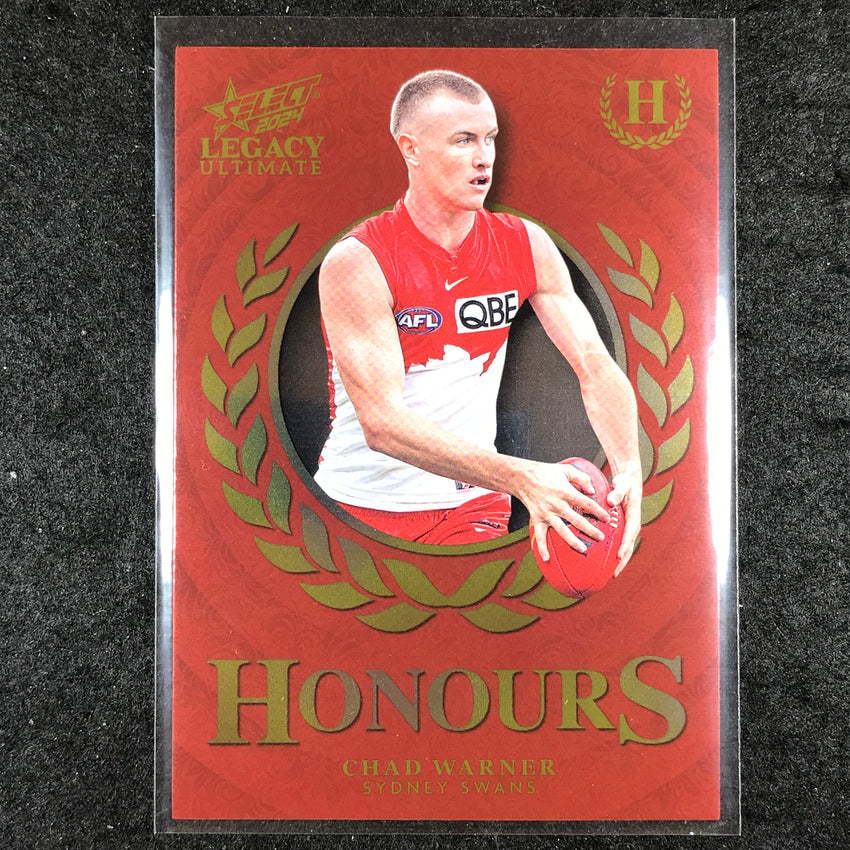 2024 Select AFL Legacy Ultimate CHAD WARNER Honours 231/255 #176