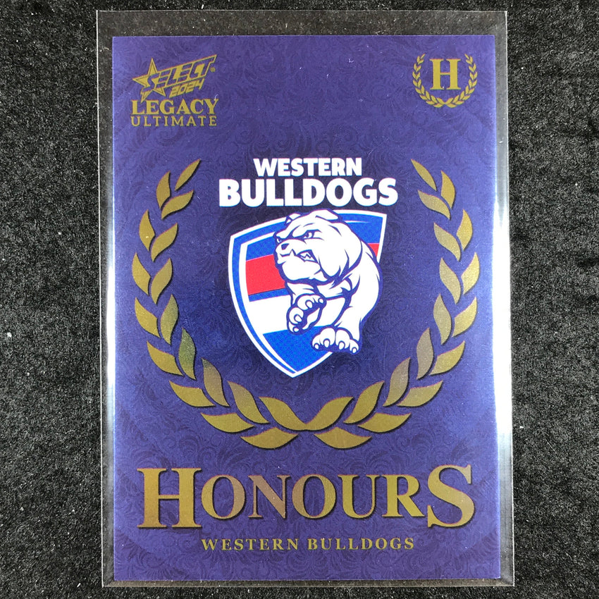 2024 Select AFL Legacy Ultimate WESTERN BULLDOGS LOGO Honours 124/255 #188
