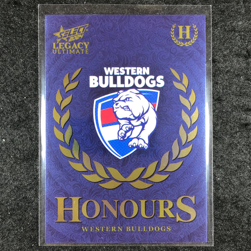 2024 Select AFL Legacy Ultimate WESTERN BULLDOGS LOGO Honours 171/255 #188