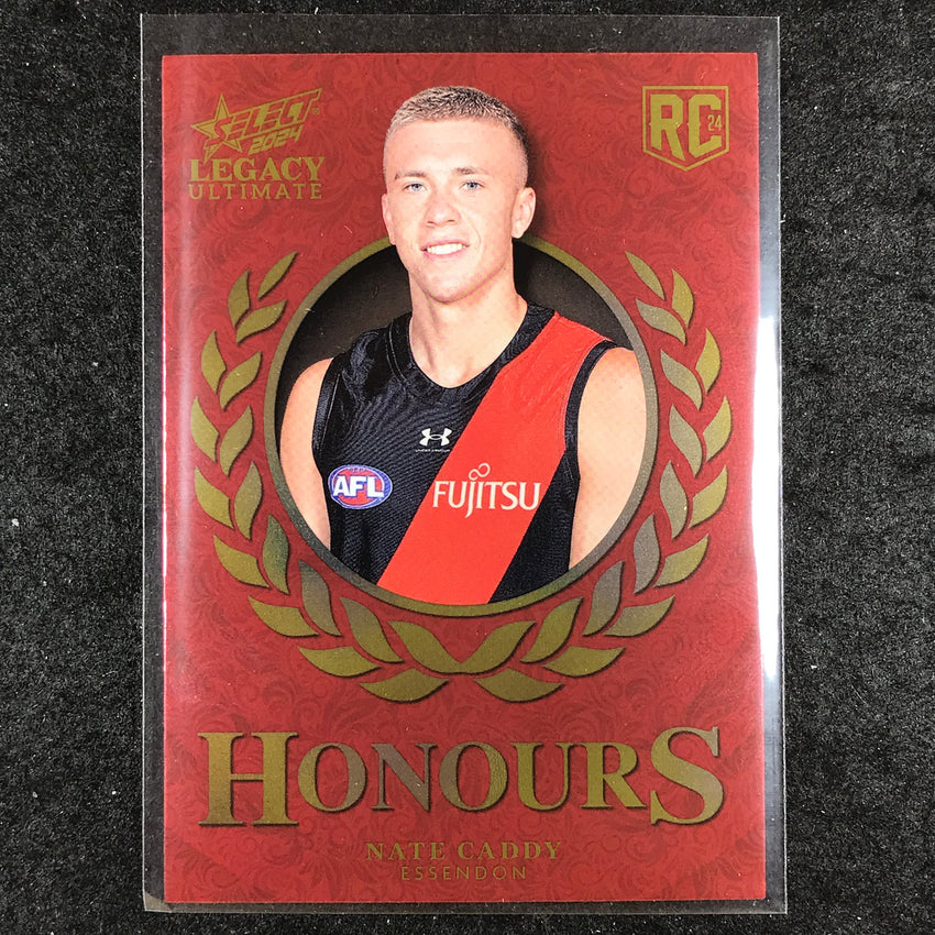 2024 Select AFL Legacy Ultimate NATE CADDY Honours Rookie 168/255 #208