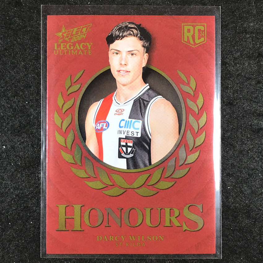 2024 Select AFL Legacy Ultimate DARCY WILSON Honours Rookie 49/255 #216