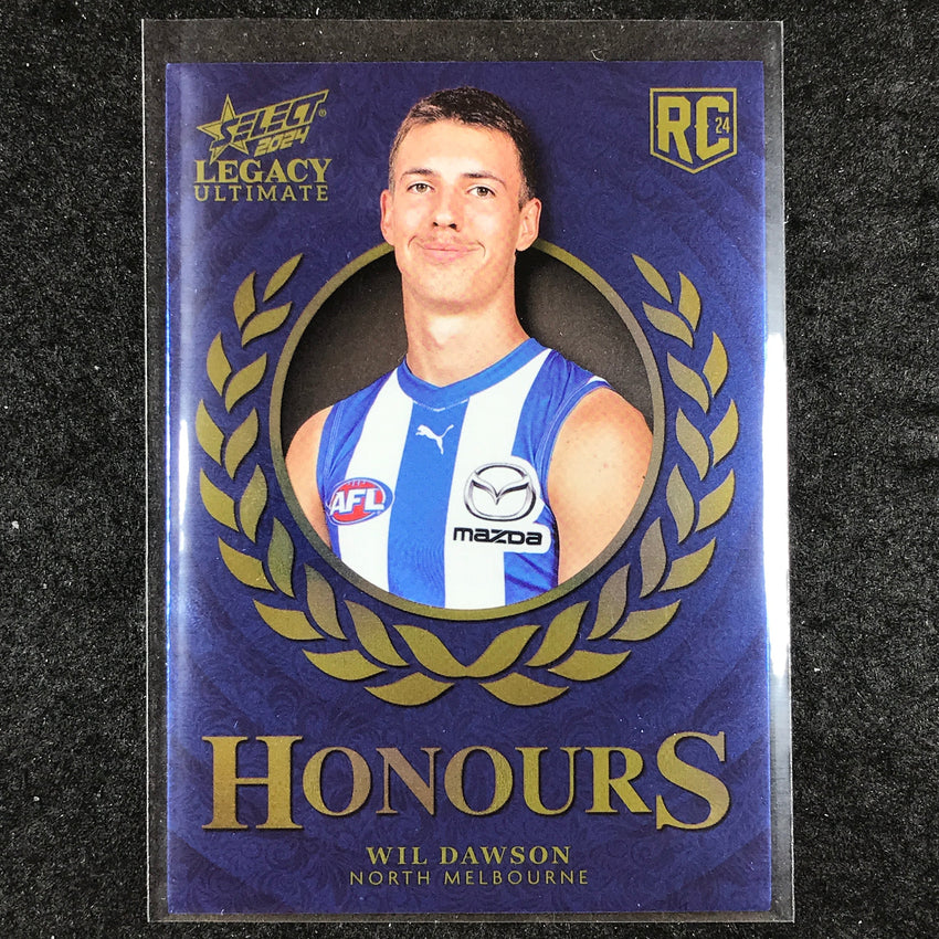 2024 Select AFL Legacy Ultimate WIL DAWSON Honours Rookie 83/255 #220
