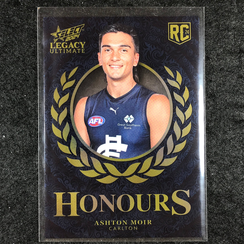 2024 Select AFL Legacy Ultimate ASHTON MOIR Honours Rookie 009/255 #227