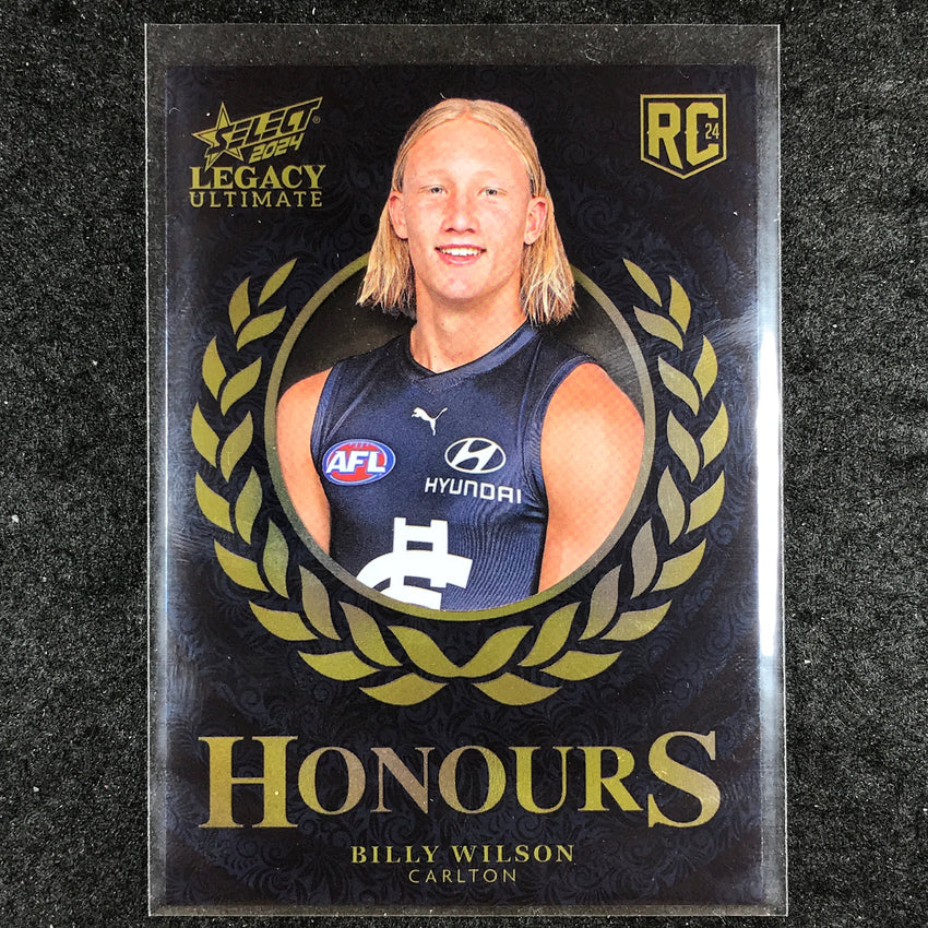 2024 Select AFL Legacy Ultimate BILLY WILSON Honours Rookie 13/255 #232