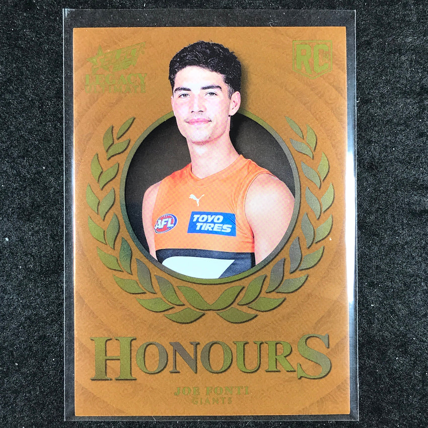 2024 Select AFL Legacy Ultimate JOE FONTI Honours Rookie 204/255 #242