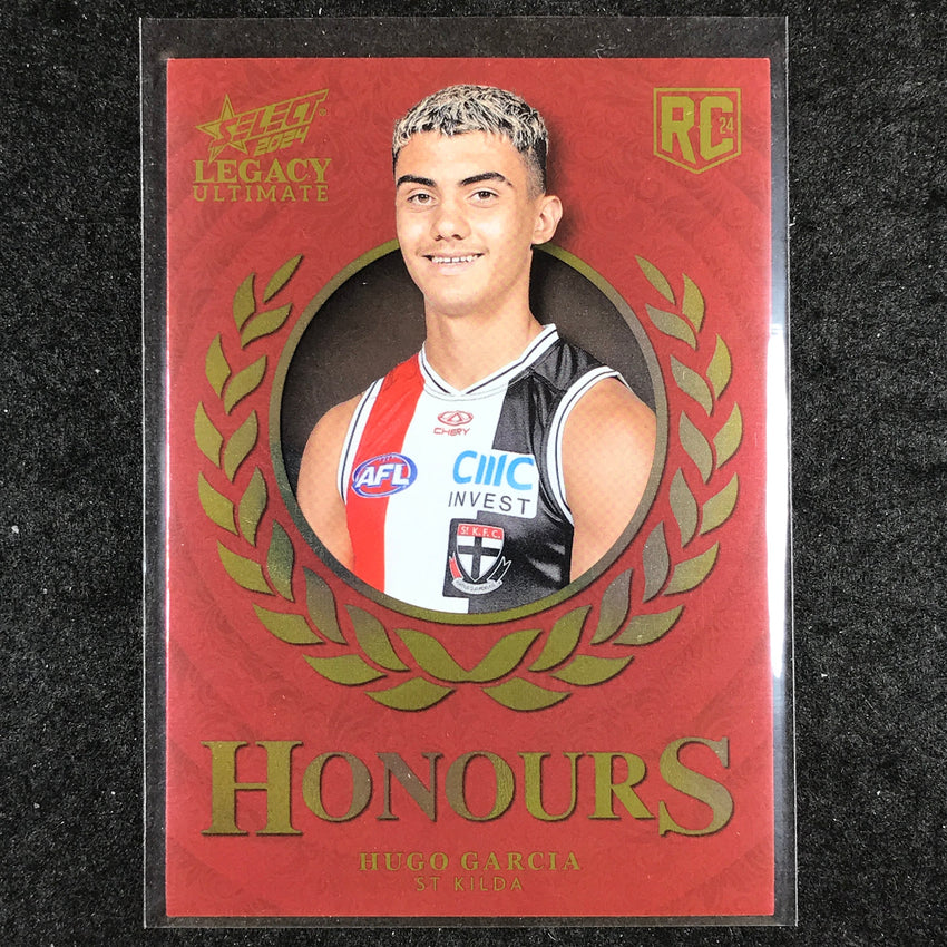 2024 Select AFL Legacy Ultimate HUGO GARCIA Honours Rookie 81/255 #248