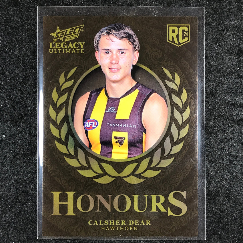 2024 Select AFL Legacy Ultimate CALSHER DEAR Honours Rookie 162/255 #254