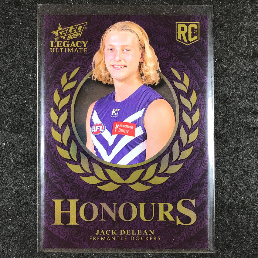 2024 Select AFL Legacy Ultimate JACK DELEAN Honours Rookie 190/255 #258